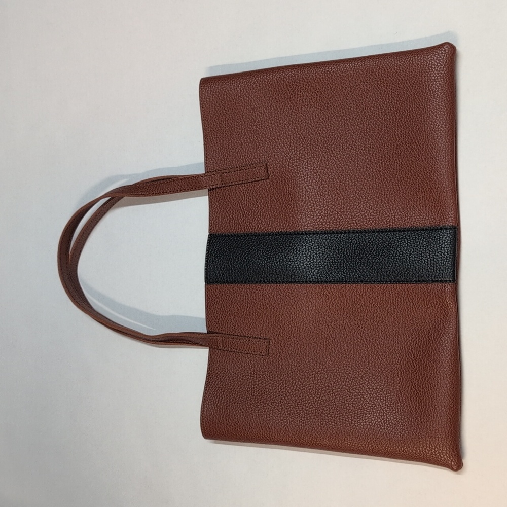 Vince Camuto Brown and Black Tote Bag